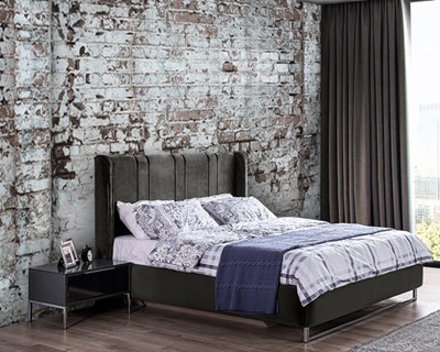 witte stenen muur behang