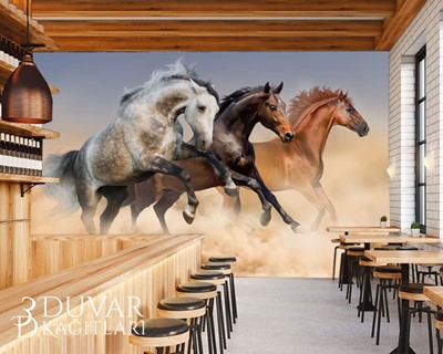 3D Paarden Achtergrond