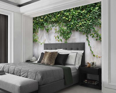 3D Ivy Beton Behang