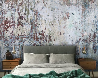 Getrommeld betonlook behang