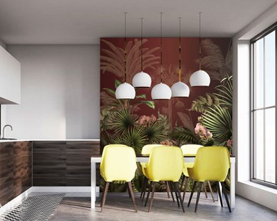 Tropische Jungle Bladeren Behang