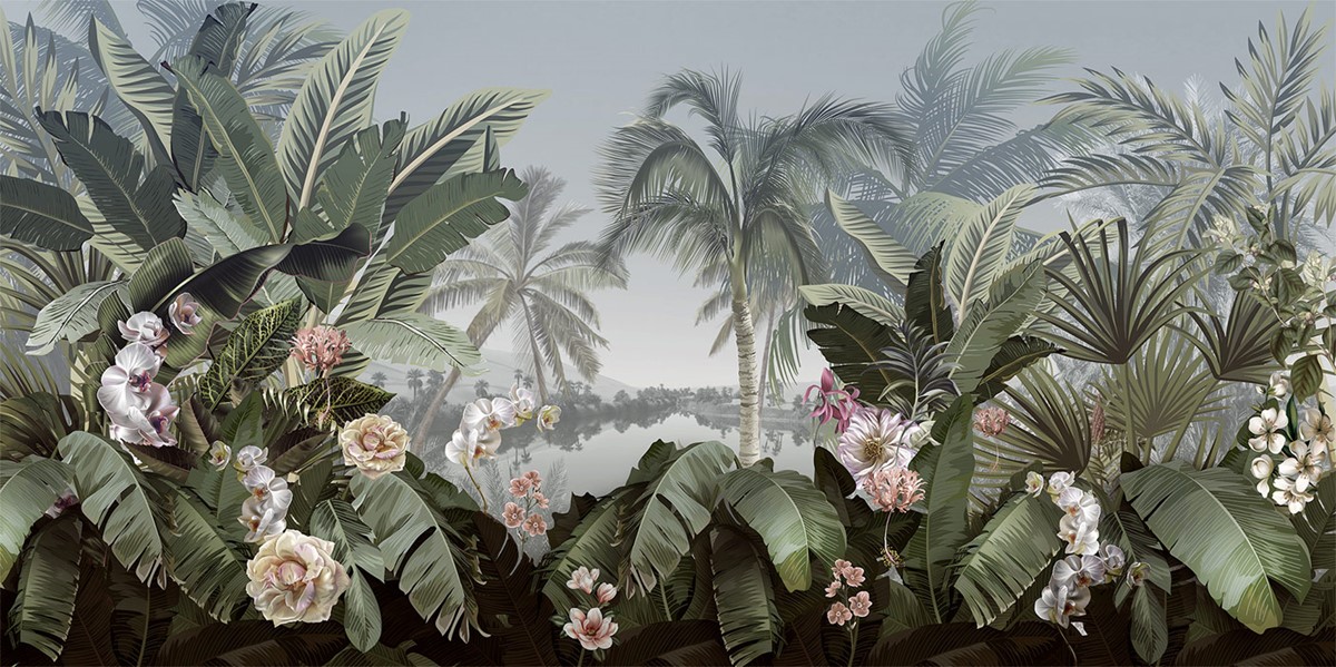Tropische jungle-achtergronden