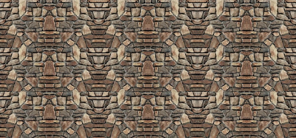Stenen patroon behang
