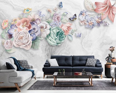 Artistieke Bloemen Wallpaper Voorbeelden