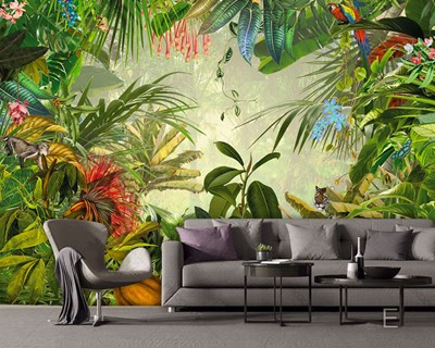 Tropisch Jungle Behang voor Kinderkamer