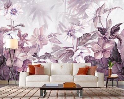 3D Bloemen Foto Wallpaper