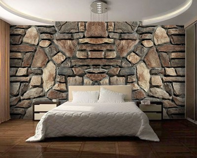 Stenen patroon behang