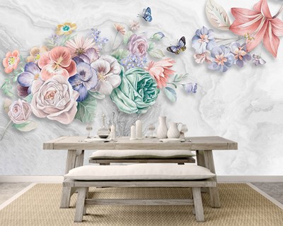 Artistieke Bloemen Wallpaper Voorbeelden