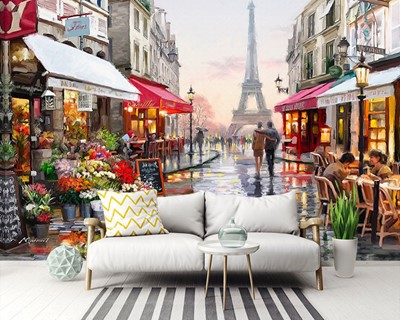 Parijs Foto Wallpaper 3D