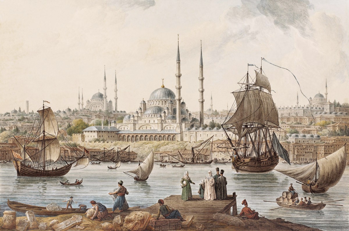 Ottomaanse gravure behang