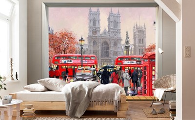 Londen Landschap Canvas Behang