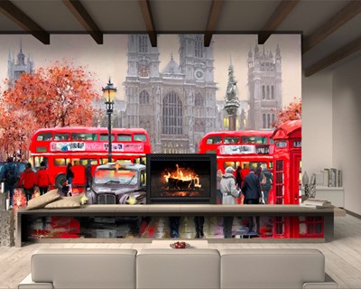 Londen Landschap Canvas Behang