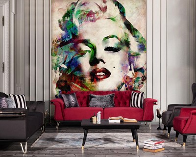 Marilyn Monroe canvas behang