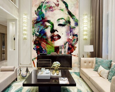 Marilyn Monroe canvas behang