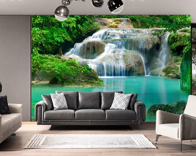 3D Waterval Foto Wallpaper