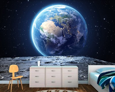 Earth View from the Moon Wallpaper
