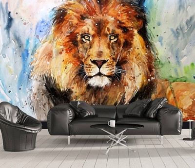 Lion Picture Wallpaper voor de Executive Kamer