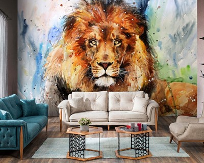 Lion Picture Wallpaper voor de Executive Kamer