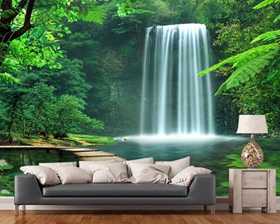 Waterval Foto 3D Achtergrond