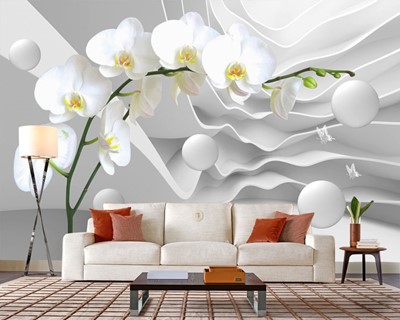 Orchideebloem 3D-achtergrond