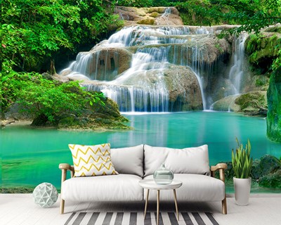 3D Waterval Foto Wallpaper