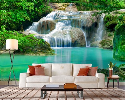 3D Waterval Foto Wallpaper