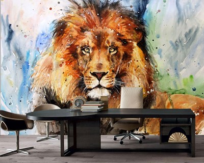 Lion Picture Wallpaper voor de Executive Kamer