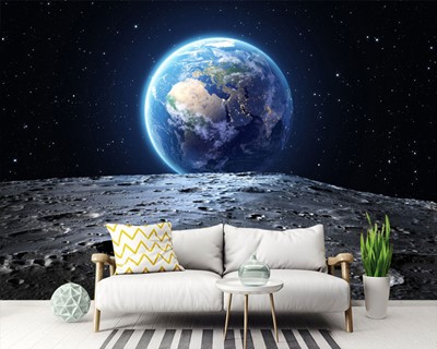 Earth View from the Moon Wallpaper