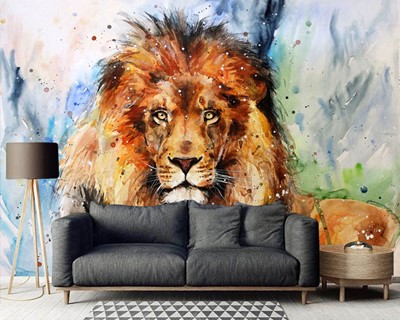 Lion Picture Wallpaper voor de Executive Kamer