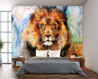 Lion Picture Wallpaper voor de Executive Kamer