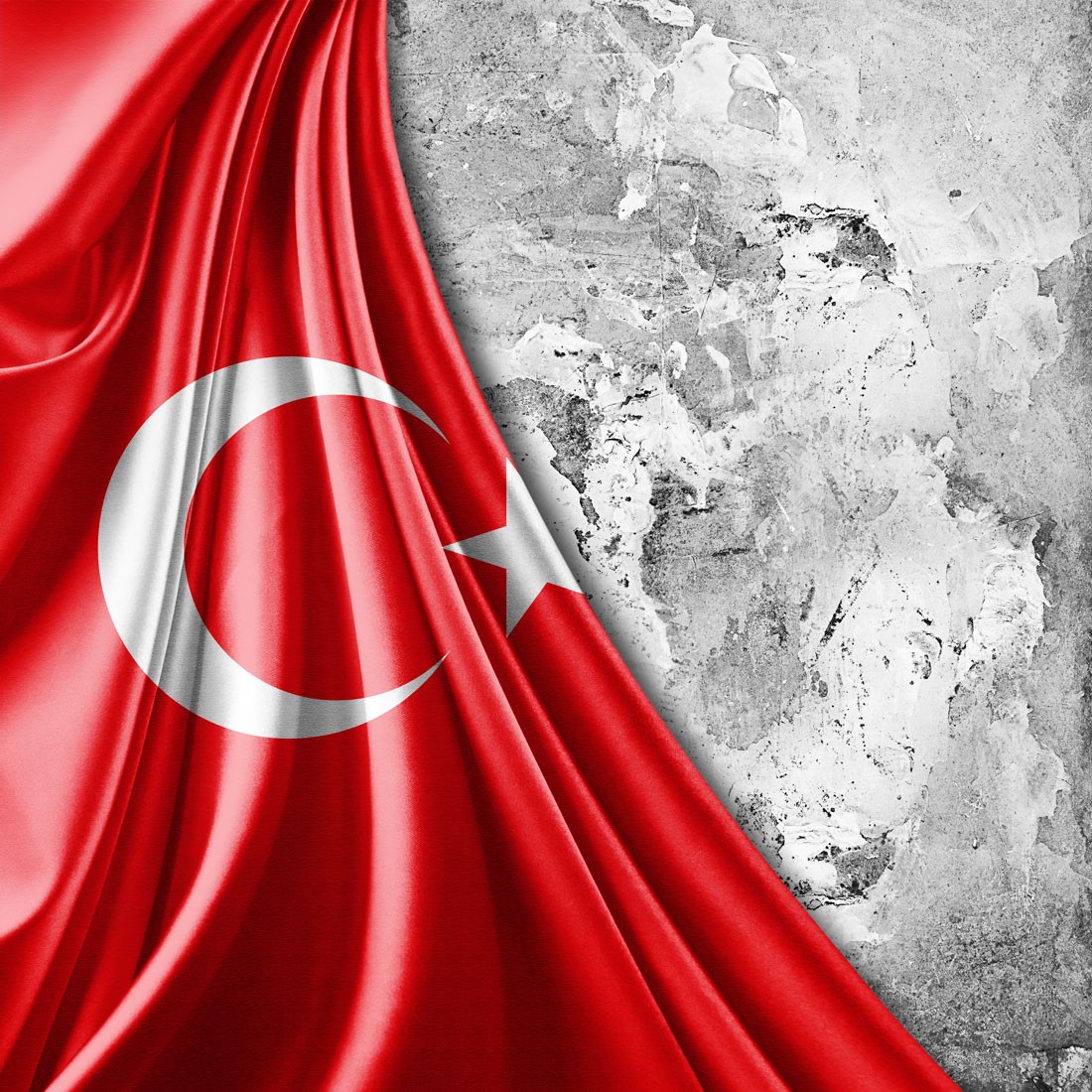 Turkse Vlag Foto 3D Wallpaper