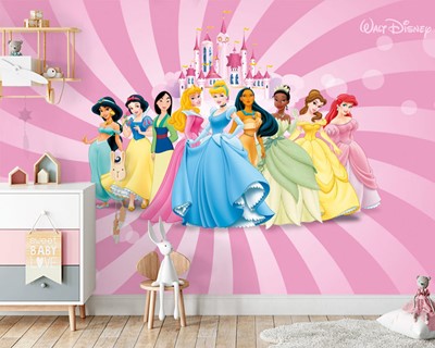 Barbie-poppenbehang voor de meisjeskamer
