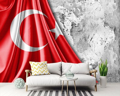 Turkse Vlag Foto 3D Wallpaper