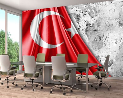 Turkse Vlag Foto 3D Wallpaper