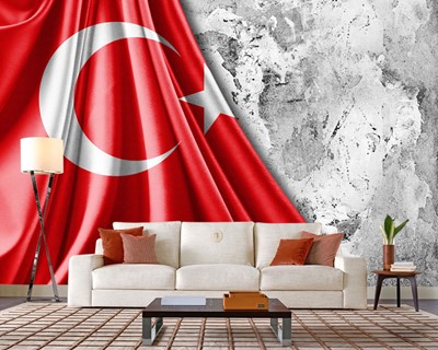 Turkse Vlag Foto 3D Wallpaper