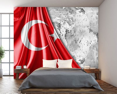 Turkse Vlag Foto 3D Wallpaper