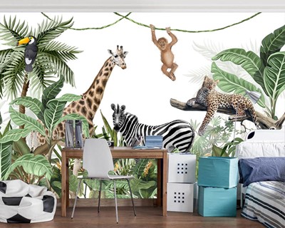 Safari Behang Babykamer