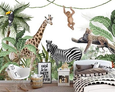 Safari Behang Babykamer