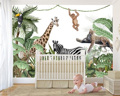 Safari Behang Babykamer