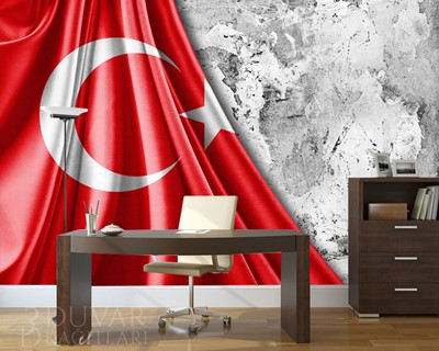 Turkse Vlag Foto 3D Wallpaper