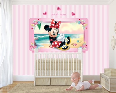 Minnie Mouse Meisjeskamer Behang