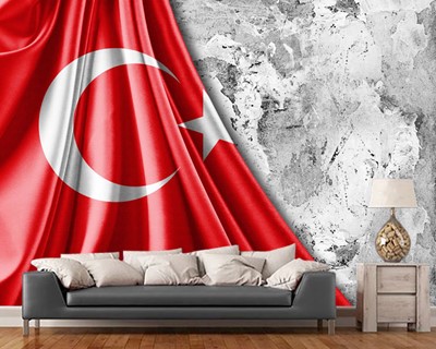 Turkse Vlag Foto 3D Wallpaper