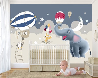 Babykamer Leuke Helden Wallpaper