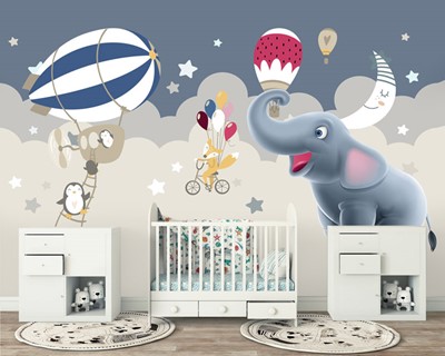 Babykamer Leuke Helden Wallpaper