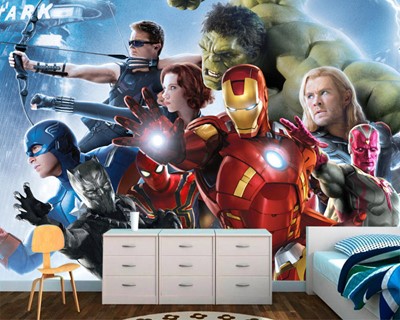 Avengers Team Kinderkamer Behang