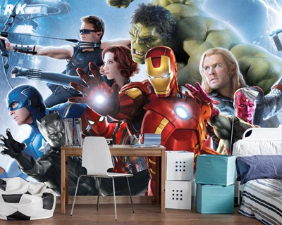 Avengers Team Kinderkamer Behang