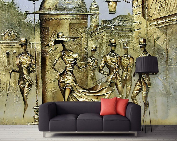 Medewerker Kliniek Assert Relief werk behang ontwerpen Wallpaper 3D-behangen | 3D-achtergronden