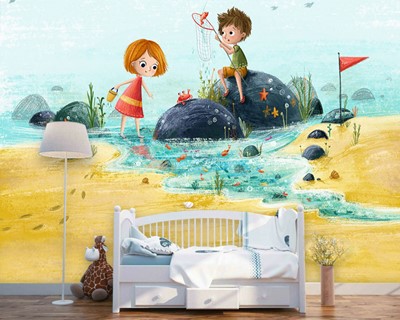 Babykamer Wallpaper Afbeeldingen