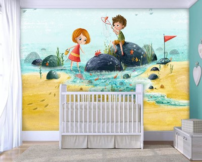 Babykamer Wallpaper Afbeeldingen