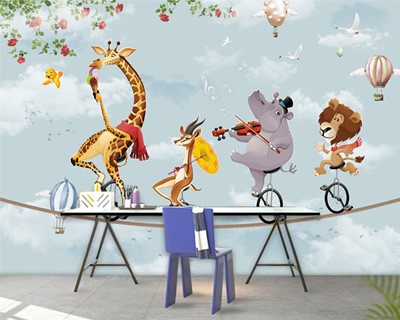 Dieren Kinderkamer Wallpapers